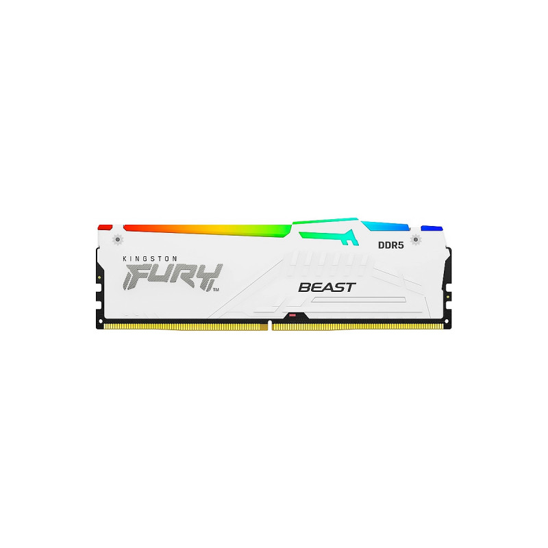 DIMM KINGSTON FURY BEAST WHITE RGB EXPO 16GB 1RX8 DDR5-6000MTs CL36 288-pin Non-ECC