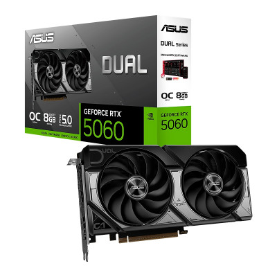 VIDEO ASUS Dual RTX-5060 OC EDITION 8GB GDDR7 HDMI DP 2VENT. PCI-Exp.5.0