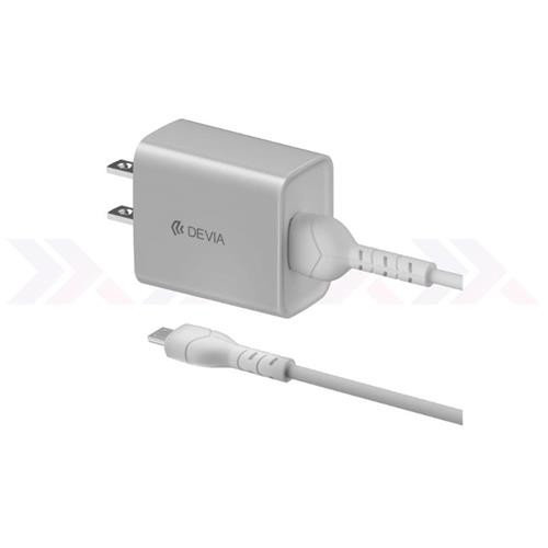 Cargador Devia Smart Series QC 18W Fast Charger Set With Lightning Cable(US)