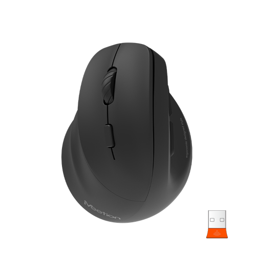 Mouse Wireless Ergonomico  Meetion Zurdo Mt-Btm010l 