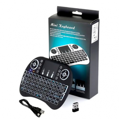 Teclado wireless  ANDROID Smart TV LUZ Mini