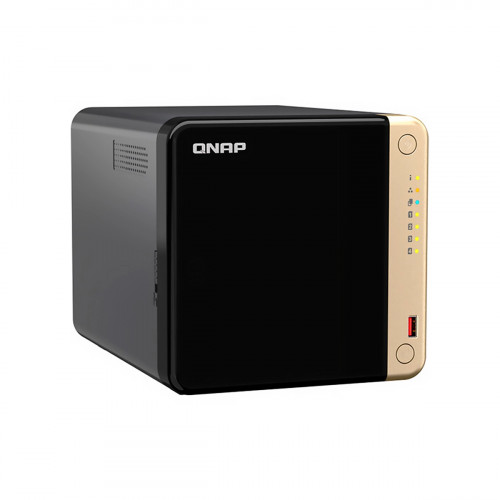 NAS STORAGE QNAP TS-464-8G-US 4BAY Intel Celeron QC 8GB PCIe M.2 DUAL 2.5GbE Black