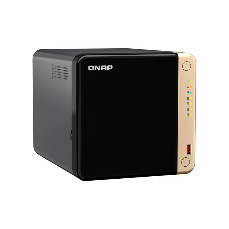 NAS STORAGE QNAP TS-464-8G-US 4BAY Intel Celeron QC 8GB PCIe M.2 DUAL 2.5GbE Black