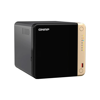 NAS STORAGE QNAP TS-464-8G-US 4BAY Intel Celeron QC 8GB PCIe M.2 DUAL 2.5GbE Black