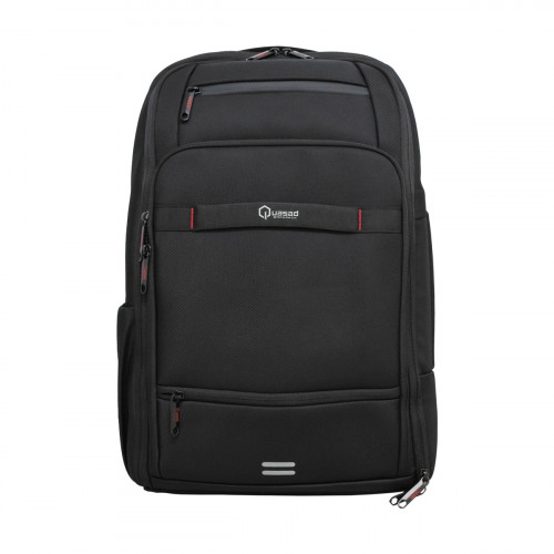 MOCHILA NOTEBOOK QUASAD QXB-ElitePack NYLON 15.6INC. NEGRO FILOS ROJOS