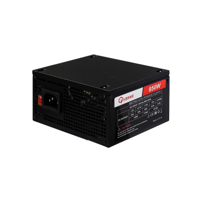 FUENTE DE PODER QUASAD ATX-850W 450W 24 - 4 PIN 2XSATA 12CM FAN AC INPUT 240-100V BLACK