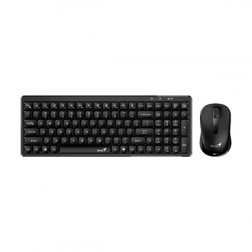 TECLADO - MOUSE GENIUS Luxe Mate Q8100 2.4Ghz USB-A Optico AI Copilot Battery Black