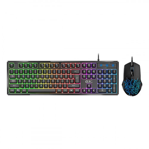 TECLADO - MOUSE GENIUS Wired Gaming Scorpion KM-GX3 2400dpi USB RGB Black