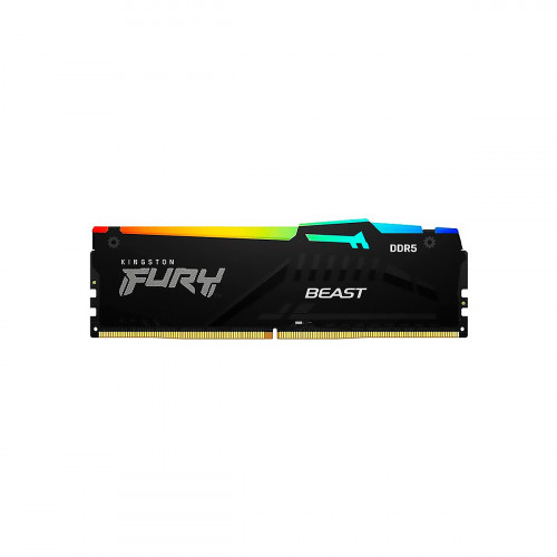 DIMM KINGSTON FURY BEAST BLACK RGB EXPO 16GB 1RX8 DDR5-6800MTs CL34