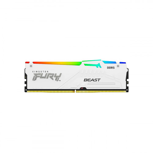 DIMM KINGSTON 16GB FURY BEAST WHITE RGB EXPO 1X16GB DDR5-6800 CL-34 288-pin 16Gbit