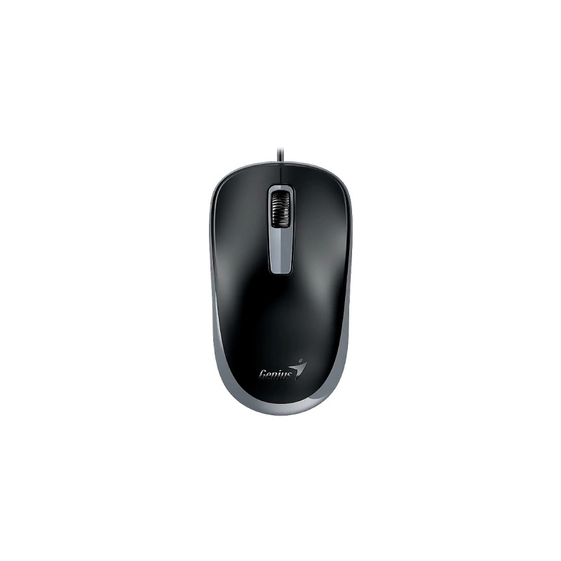 MOUSE GENIUS WIRED DX-125S USB 1200DPI OPTICO Black-Gray