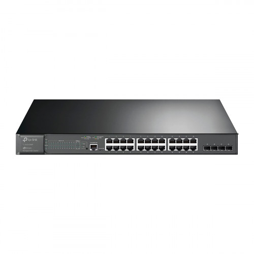 SWITCH TP-Link ADMINISTRABLE JetStream de 28 Puertos Gigabit L2 con PoE+ de 24 Puertos