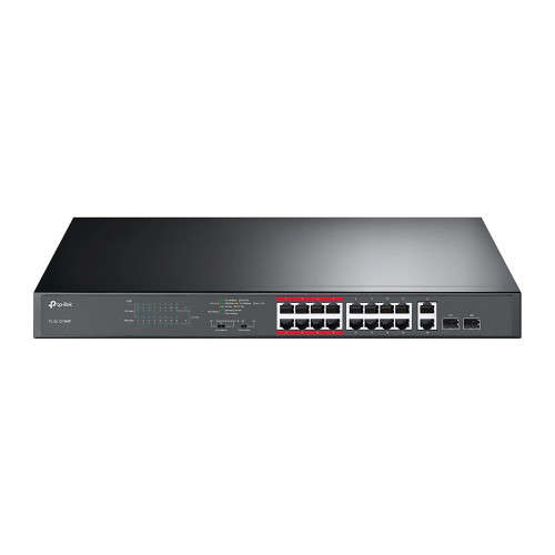 SWITCH TP-LINK TL-SL1218MP No Gestionable PoE 16Port 10-100Mbps 2P-SFFP Gigabit