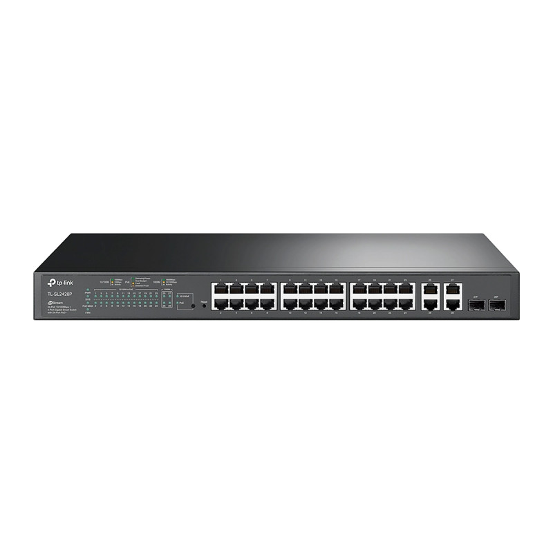 SWITCH TP-LINK SL2428P Omada Smart 24P PoE Plus 10-100Mbs 4P Gigabit