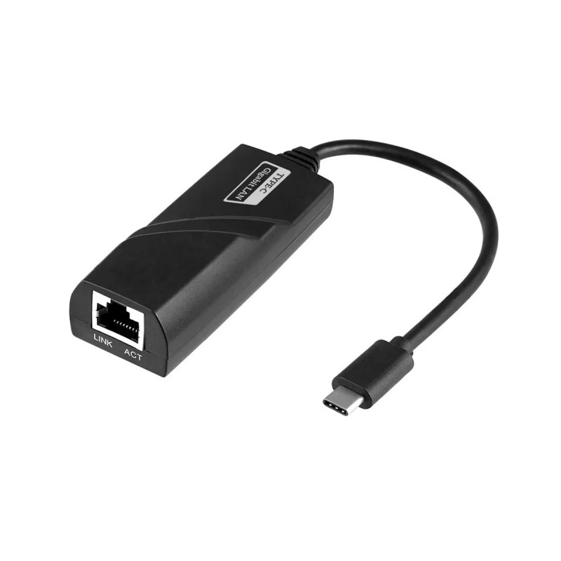 ADAPTADOR ARGOM TYPE C TO RJ45 15CM NEGRO