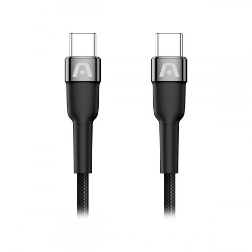 CABLE ARGOM DURASPEED TYPE-C TO TYPE-C 240W ULTRA FAST CHARGE 1.8mts Black