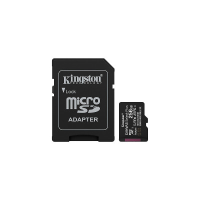 MICRO-SD SDCS3 KINGSTON 256GB CANVAS Select Plus Gen3 150MB-s with Adapter