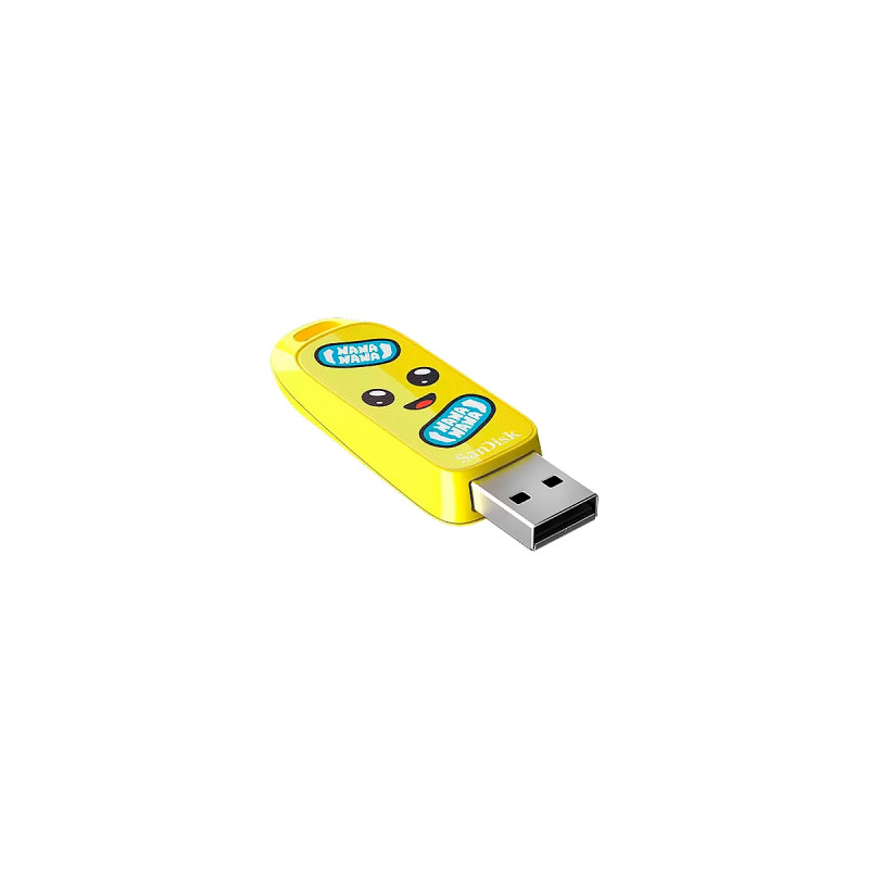 FLASH MEMORY SANDISK 64GB Fortnite Peely Edition USB-A 5y Yellow
