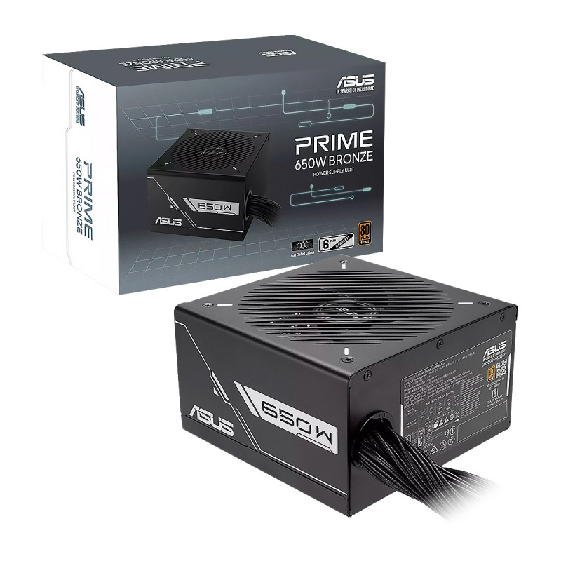 Fuente de Poder Asus PRIME-650W BLACK ATX12V 80Plus Bronze