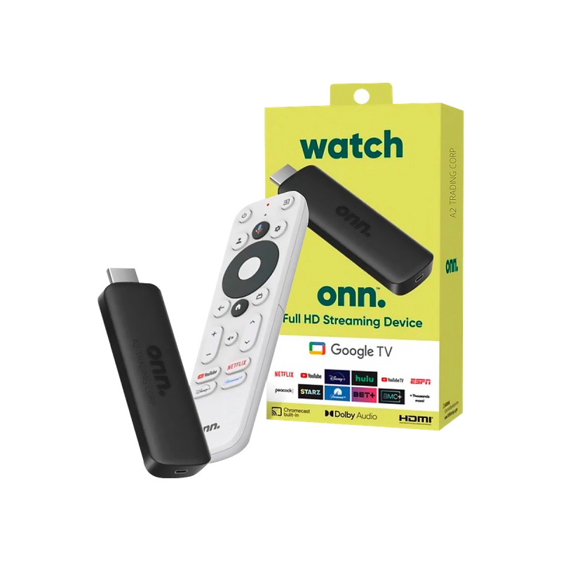 ONN GOOGLE TV FULL HD STREAMING BLACK