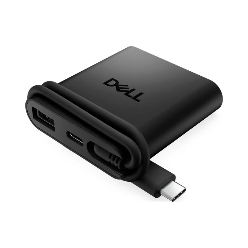 Adaptador Dell multipuerto USB-C 4en1 DA225 USB-A,2xUSB-C,HDMI Negro 1Y