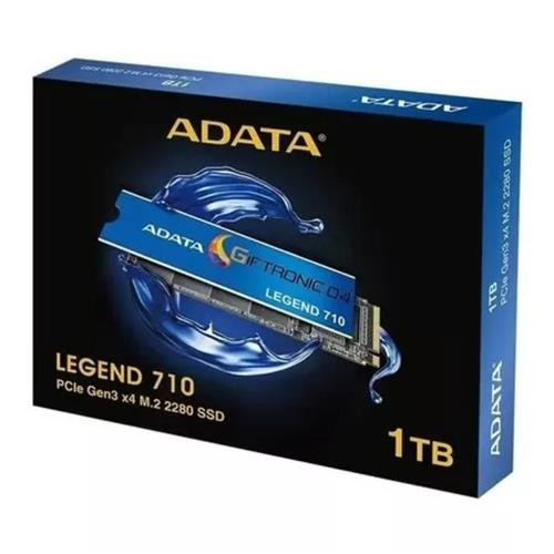 Disco  Estado Solido Adata  1TB LEGEND 710 PCIE GEN3 X4 M.2 2280 NVME 1.4 3D NAND 2