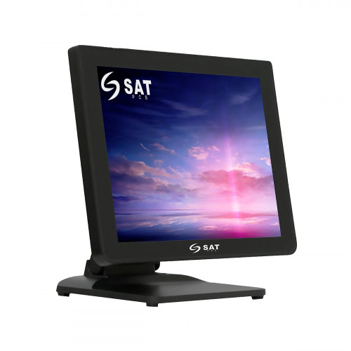 POS SYSTEM SAT AIO INTEL I5 8GB 256GB-SSD 15Inch TOUCH WIFI BT USB - LAN Black