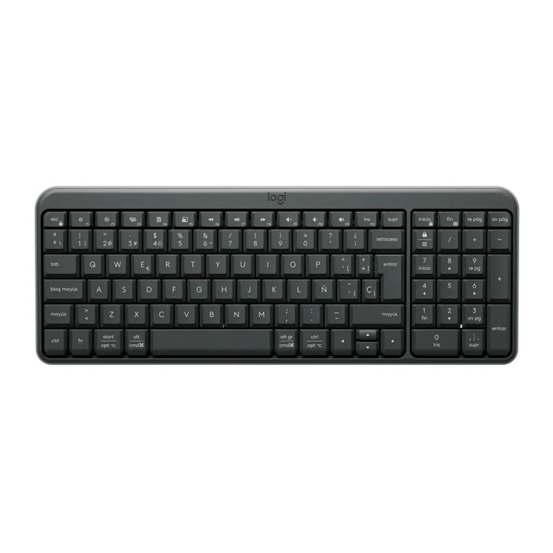 Teclado Logitech K250 Compact Bluetooth Wireless Black