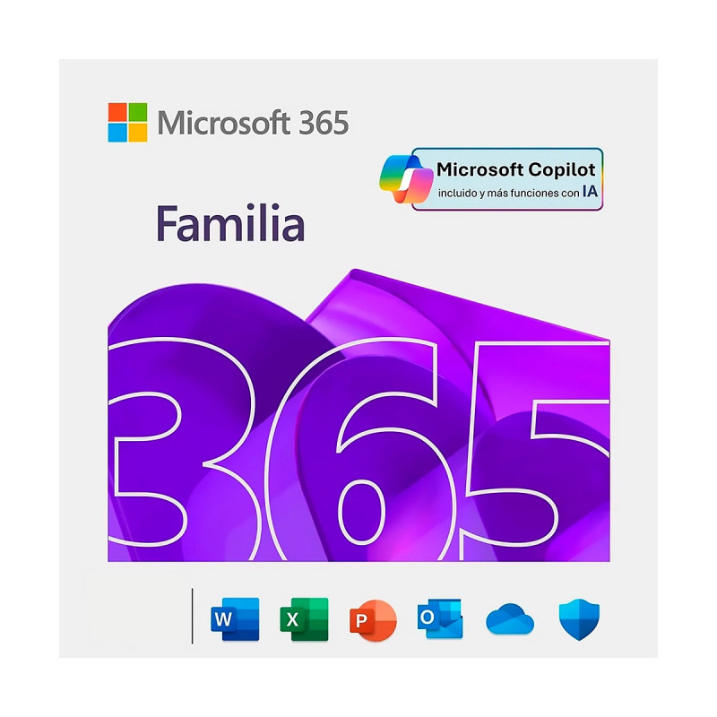 M365 Family Subscr PK Lic 1YR Online LatAm ONLY ESD TO PRINT