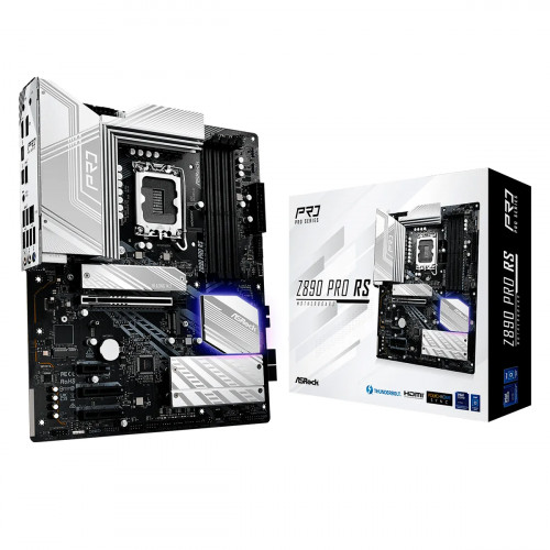 MBO ASROCK Z890 Pro RS Wifi 6E Intel Core Ultra LGA1851 4DDR5 HDMI DP M.2 8USB3.2 PCIe5.0 ATX