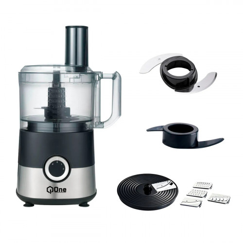Procesador de Alimentos Q-One 7 in 1 Black Silver