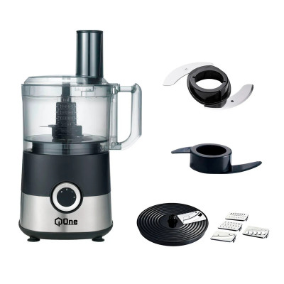 Procesador de Alimentos Q-One 7 in 1 Black Silver