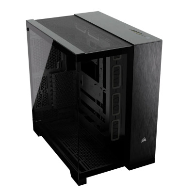 CASE CORSAIR ATX 6500X Mid-Tower DUAL-CAMERA Tempered Glass 3USB3.2 HD-Audio Black-Obs.-Alum