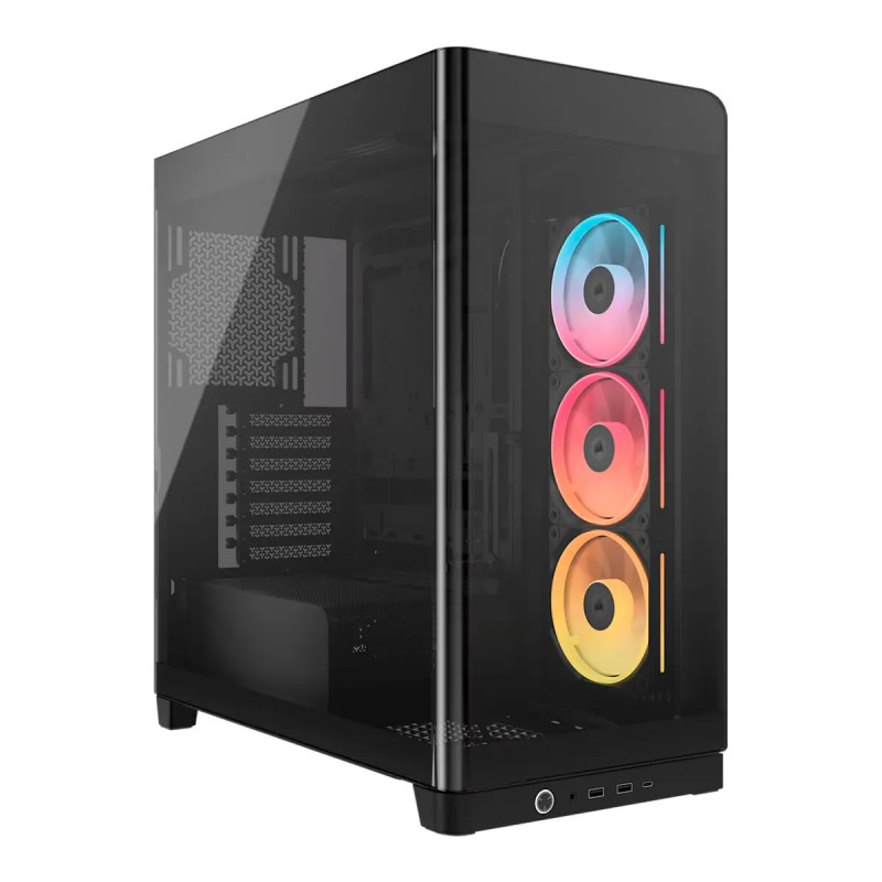 CASE CORSAIR ATX 4500X LX-R  RGB iCUE LINK Panoramic Glass 2USB3.2 HD-Audio Mid-Tower Black