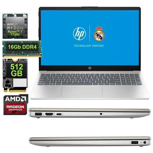 HP 15-fc0275la AMD Ryzen7 7730U ALM 512GB RAM 16GB 15.6 Pulgadas (Laptop)