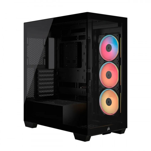 CASE CORSAIR ATX 3500X LX-R  RGB iCUE LINK Panoramic Glass 2USB3.2 HD-Audio Mid-Tower Black