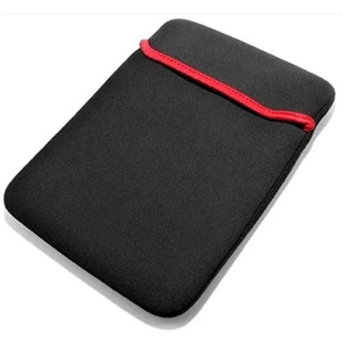 Estuche laptop 14.5" sencillo filos rojos