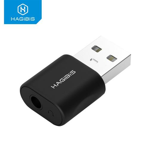 Tarjeta De Sonido Usb A Jack 3.5 Tripolar Aud/Mic Hagibis