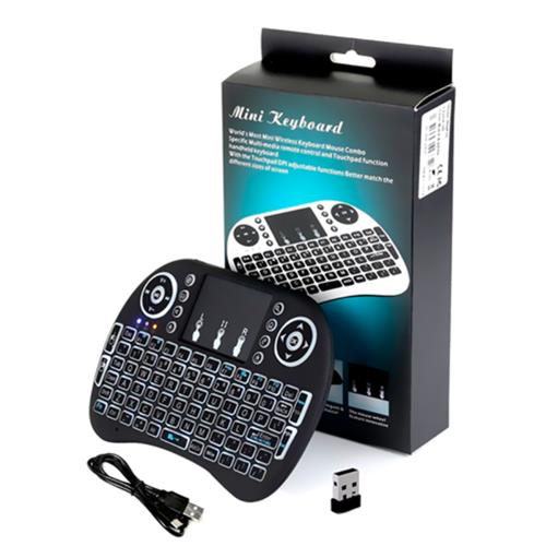 Teclado wireless  ANDROID Smart TV LUZ Mini