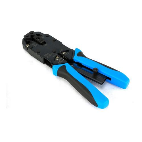 PONCHADORA REMACHADORA RJ45 RJ11 RJ12 AZUL