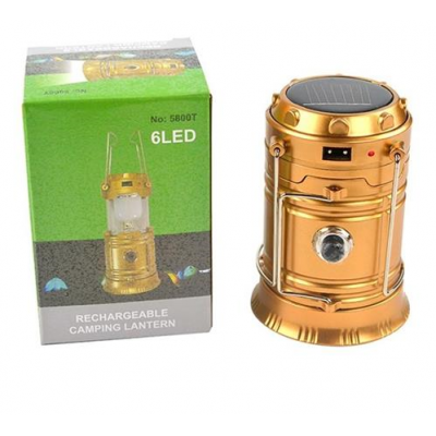 Lámpara linterna LED portable SOLAR CAMPING