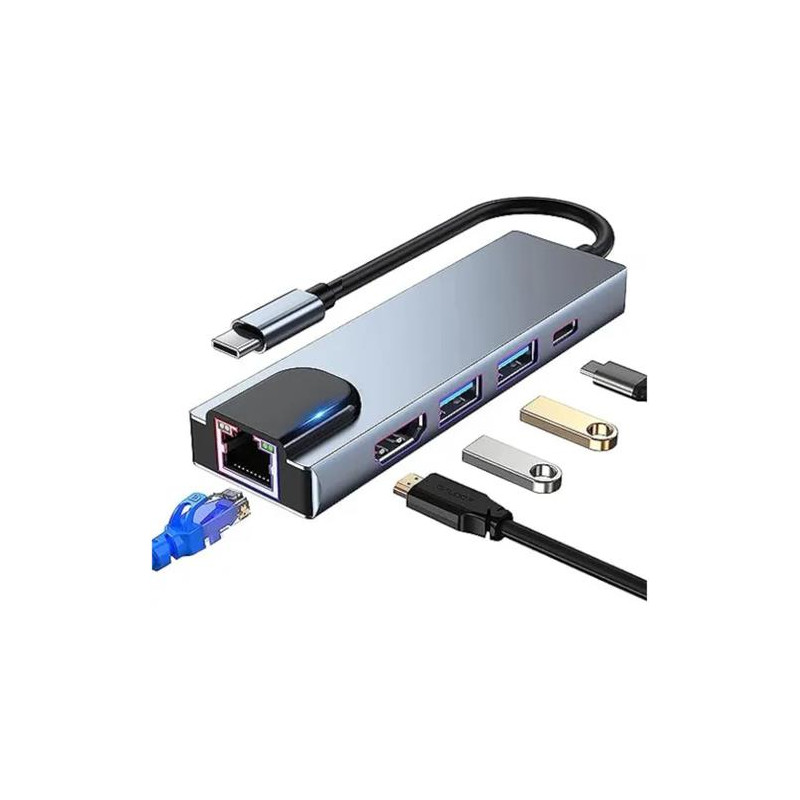 HUB Type-C to HDTV 5 in 1