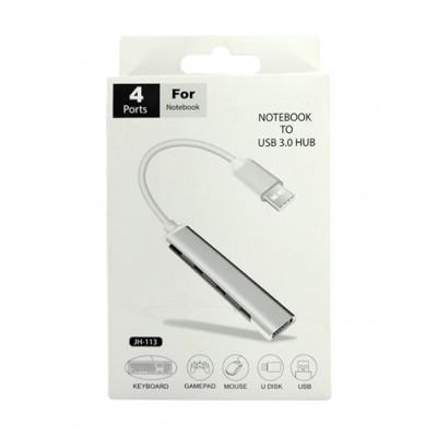 HUB 4 PUERTOS USB ENTRADA USB MODELO JH-113