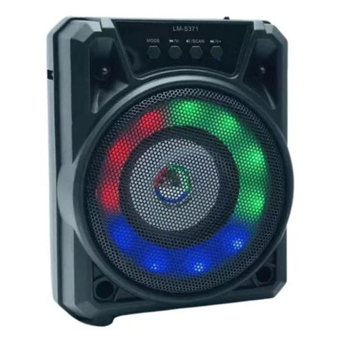 Parlante Nitron tipo caja amplificada con microfono  modelo LM-S370