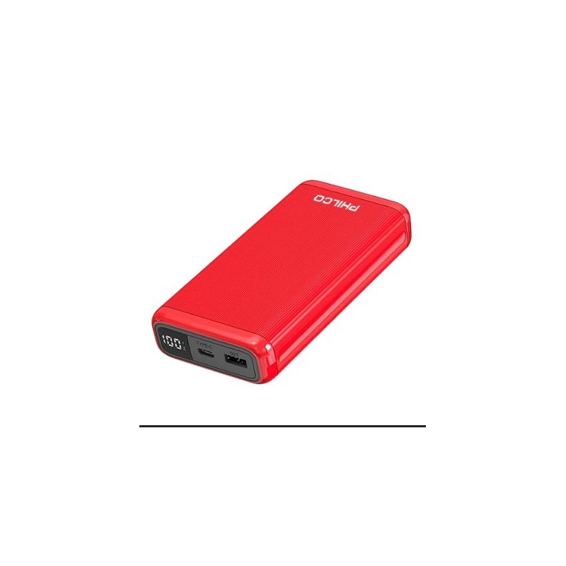 Power Bank PHILCO FLP8202CR 20000mAH PHILCO ROJO