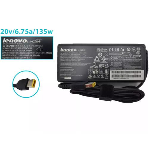 CARGADOR LENOVO 20v/6.75a/135W PLUG RECTANGULAR *ORIGINAL*
