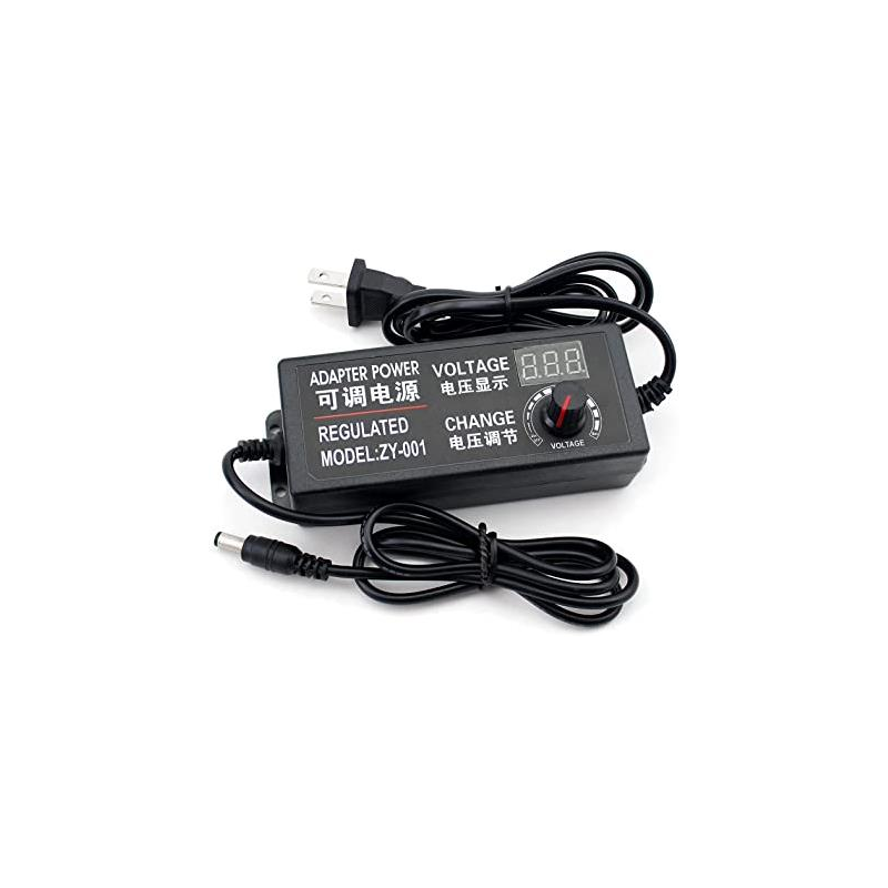 Adaptador eléctrico 3V a 12V 5AaMP c/display