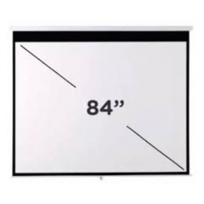 Pantalla para retroproyector, Manual 84"
