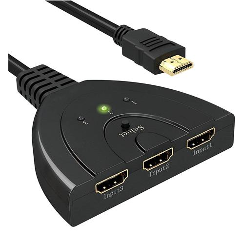 Switch HDMI x3 Negro sencillo
