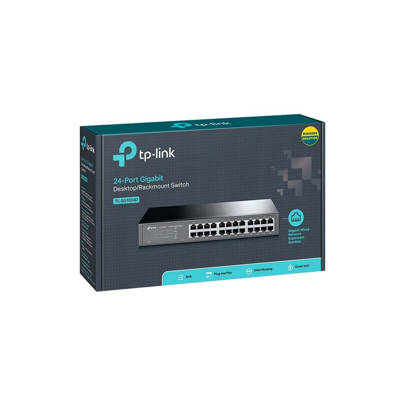 Switch TPLink TL-SG1024D 24-Port Gigabit (Desktop/Rackmount Switch)